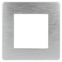 ЭРА 12 рамка СУ 1 мест. САТИН, алюминий 12-5101-03 8007