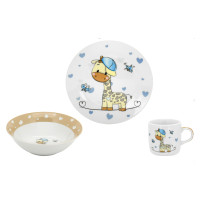 Набор посуды 3пр, тм MILLIMI Жираф, фарфор