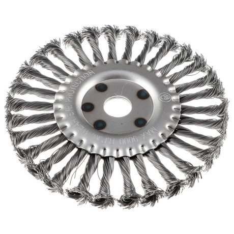 ЕРМАК Щетка металл. для УШМ175мм/22мм, крученая, дисковая