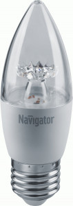 Navigator Свеча C37 E27 7W(525lm) 4000 4K 37х106 прозр. NLL-C37-7-230-4K-E27 71851