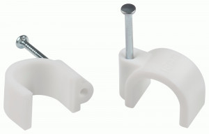 ЭРА скоба круглая пластиковая 16мм белая (уп.50шт, цена за уп) NO-224-575 66649