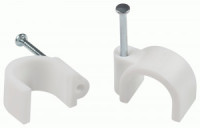 ЭРА скоба круглая пластиковая 16мм белая (уп.50шт, цена за уп) NO-224-575 66649