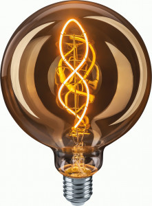 Navigator шар декоративный G125 4W(300lm)2700K 125x175 стекло NLL-F-G125-4-230-2.7K-E27, 14500