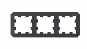 Systeme Electric AtlasDesign ANTIQUE рамка СУ 3 мест. КАРБОН ATN101003 (5!)