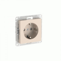 Systeme Electric ATLASDESIGN мех. роз. СУ 1 мест. (земля) штор, 16А (автоклеммы)БЕЖ ATN000245S (20!)