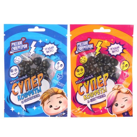 BY Русские Супергерои Жевательные конфеты с сюрпризом 15 гр.