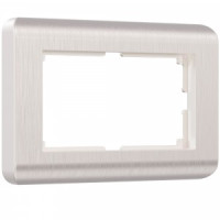 Werkel рамка СУ 2 мест. Stream (перламутр) для двойной роз. ( a041871)W0082113 a051281