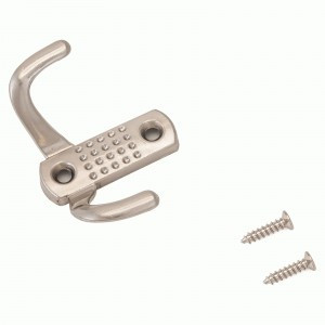 Крючок-вешалка мебельн 2-рожк СТАНДАРТ 212B SN мат.никель В68*Ш51*Г25 ЕВРОПАКЕТ(600,50)