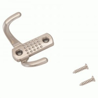 Крючок-вешалка мебельн 2-рожк СТАНДАРТ 212B SN мат.никель В68*Ш51*Г25 ЕВРОПАКЕТ(600,50)