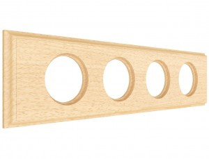 МЕЗОНИНЪ РЕТРО рамка СУ 4 мест. прямоуг, дерево, без тонировки, Лахта СенатЪ GE70864-00