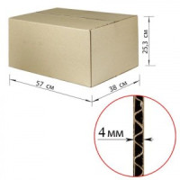 Гофроящик (в25,3*ш57*г38, см), марка Т22, профиль С, 440054