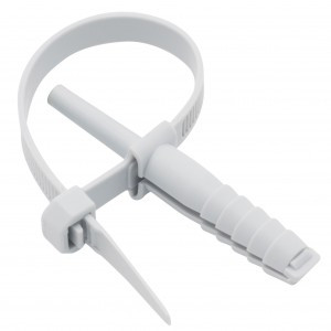 EKF Хомут дюбельный серый (7х150) (уп.50шт, цена за уп) PROxima plc-nst-7.2x150w