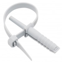 EKF Хомут дюбельный серый (7х150) (уп.50шт, цена за уп) PROxima plc-nst-7.2x150w