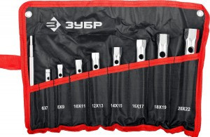 Набор ЗУБР "МАСТЕР": Ключи торц, трубчатые двухстор, 6-22мм zu27162-H9