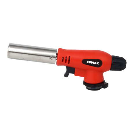 Горелка газ. с газогенератором тм ЕРМАК, пьезорозжиг, цанг. захват, шир. сопло, 16,5х6х4см