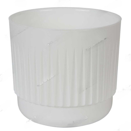 Горшок "Бета" 5,9 л Белый с вкл Б22-10 Ливингрин х4