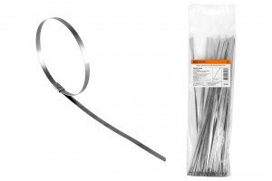 TDM Хомут стальной ХС (304) 4,6х250 (10!) нерж. сталь, замок (уп.50шт, цена за уп.) SQ0582-0006