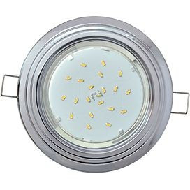 Ecola GX53 H4 св-к "2 Круга" Хром 43x115 FC31H4ECB (10!)