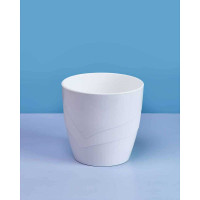 Кашпо "Грация" 2,8 Белое Пласт Авеню х9