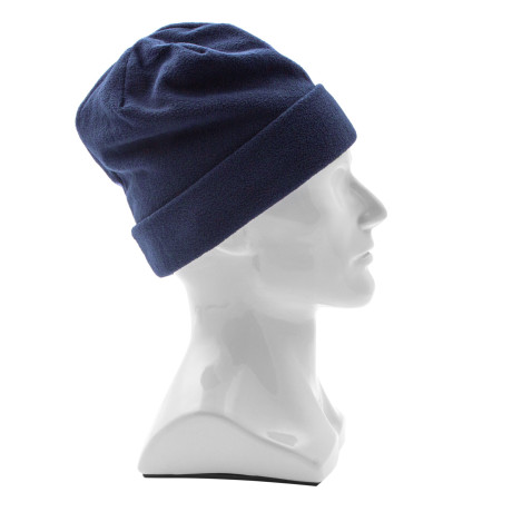 Шапка с отворотом из флиса для взрослых, размер 56-57, синяя Сибртех