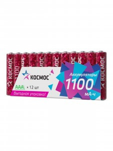 Ак-р  Космос AAA /R03 1100mAh Ni-MH 12S KOCR03NIMH1100mAh12S