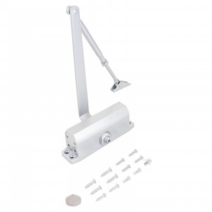 NOTEDO Доводчик дверной DC-100 легкий характер SILVER  до 120кг (10)