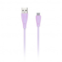 Дата-кабель USB(A)шт. - microUSBшт.Smartbuy рез.опл. Gear, 1м,, 2А, розовый (iK-12RG rose)