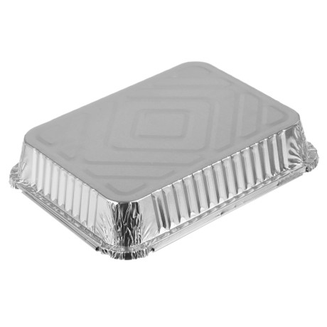 Форма для запекания, алюминиевая фольга, 21х15,8х4,3см, дно 19,6х14,4см, 1125мл, L-край, R29L