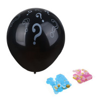 FNtastic Шар воздушный 36&quot; с наполнителем конфетти и рисунком &quot;?&quot; 2 цвета