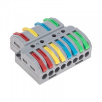 REXANT клемма разветвит. СМК 222 с рычагом 4/8х(0,14-4мм2), 32А (уп.20шт, цена за шт) 07-5247