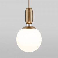 EUROSVET св-к подвесной E27 1x60W 180х1200 металл латунь/белый Bubble 50197/1 a050249