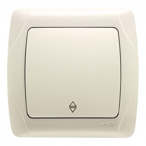 VIKO by Panasonic Carmen выкл. СУ 1 кл. прох. крем. 90562004-RU (Турция)