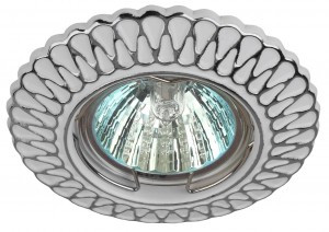 ЭРА св-к штампованный MR16, 12V/220V, 50W белый/хром ST4 CH/WH/1 (аналог 696008) 0057