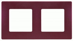 IEK ETIKA рамка СУ 2 мест. сливовый 672562