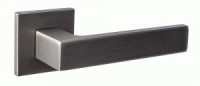 Ручка дверная компл.квадрат.основ. РЕНЦ Корсико матовый черный никель INDH 323-03 slim MBN