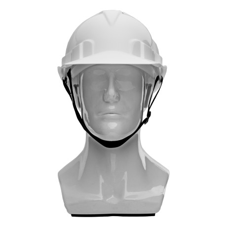 Каска защитная из ударопрочной пластмассы, белая Сибртех