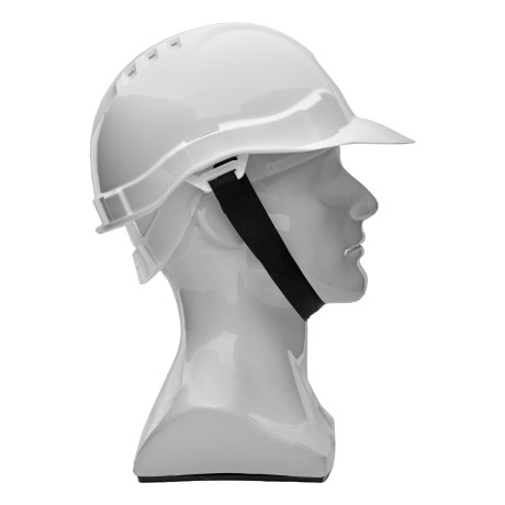 Каска защитная из ударопрочной пластмассы, белая Сибртех