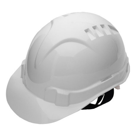 Каска защитная из ударопрочной пластмассы, белая Сибртех