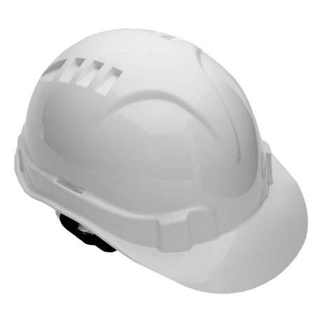 Каска защитная из ударопрочной пластмассы, белая Сибртех