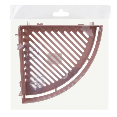 VETTA Classic Полка настенная угловая (большая), пластик, 35x25x7 см, пудровый