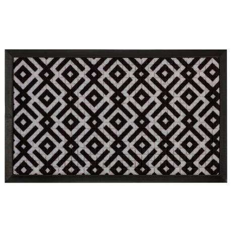 VETTA Коврик придверный, резиновый с ворсом полиэстер, 45x75см, 4 дизайна