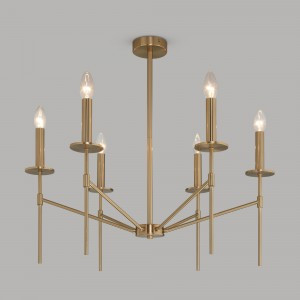 EUROSVET Люстра 6x60W E14 700x700x620 мет.латунь 60142/6 Умный дом Anders a061930