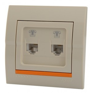 Lezard DERIY роз. СУ 1 мест. телеф. двойная евро крем.