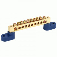 REXANT Шина N &quot;Ноль&quot; (нул.) 8х12мм 10 отв. 160A, инд.шк 11-2334