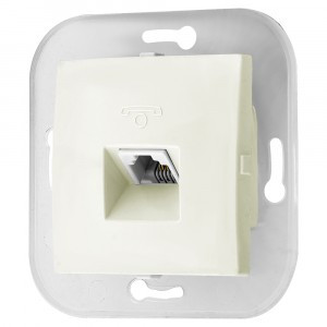 Bylectrica УЮТ мех. розетки телефонной, беж., (ТР4-049 беж.)