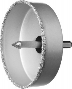 Коронка-чашка ЗУБР "ПРОФЕССИОНАЛ" карбид-вольфрам. покрытие, 102мм, высота 25мм, державка, сверло