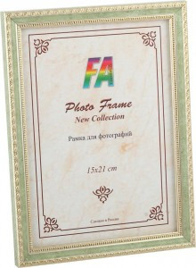 Фоторамка FA пластик "Кружево" оливковый 15х21 8033