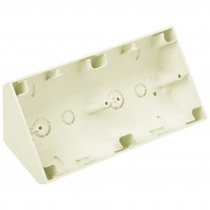 Bylectrica УЮТ кор. угловая 2 мест. для установки вык. и роз., беж., (КУ-452 беж.)