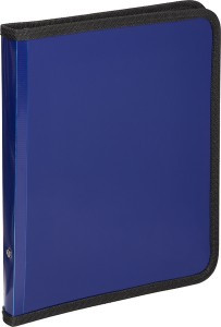 Папка-конверт на молнии с трех сторон плас.синяя  А 5, Attache 1107842