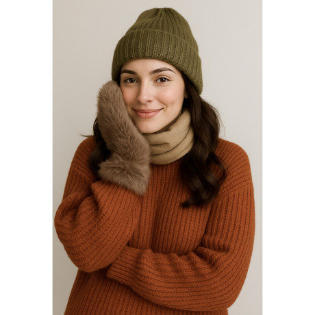 GALANTE Рукавицы женские из экомеха, р.18-20, 100% полиэстер, цвета в ас-те, ОЗ25-19